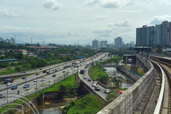 DG387059. MRT Putrajay line. Damansara Damai. Kuala Lumpur. Malaysia. 18.1.2023.(