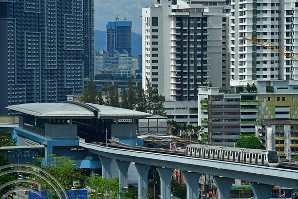 DG387353. 154. MRT Kajang line.Taman Pertama. Kuala Lumpur. Malaysia. 18.1.2023.