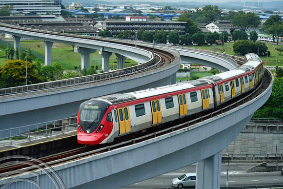 DG387440. 213. MRT Putrajaya line. Sungai Buloh. Kuala Lumpur. Malaysia. 20.1.2023.