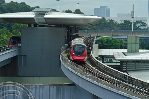 DG387442. 218. MRT Putrajaya line. Sungai Buloh. Kuala Lumpur. Malaysia. 20.1.2023.