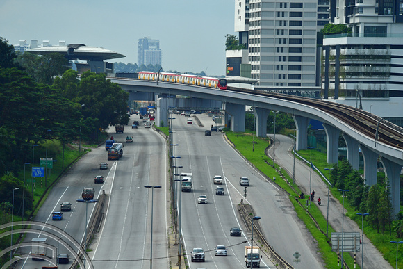 DG387447. 218. MRT Putrajaya line. Kampung Selamat. Kuala Lumpur. Malaysia. 20.1.2023.