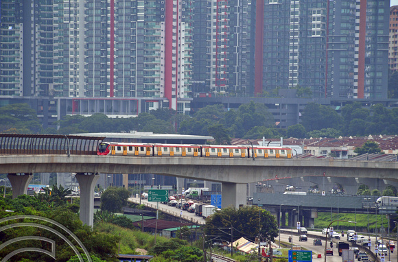 DG387448. 213. MRT Putrajaya line. Sungai Buloh. Kuala Lumpur. Malaysia. 20.1.2023.