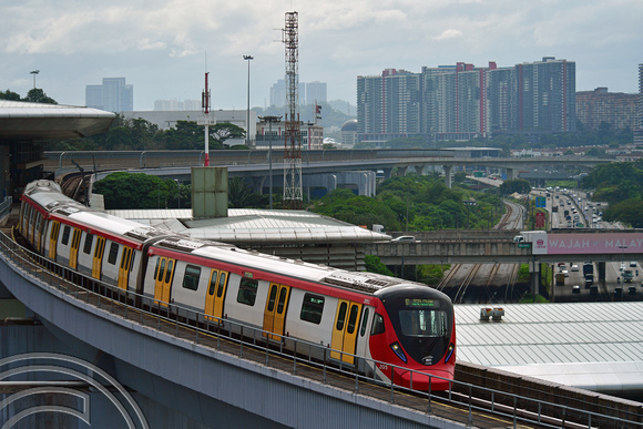 DG387458. 205. MRT Putrajaya line. Sungai Buloh. Kuala Lumpur. Malaysia. 20.1.2023.