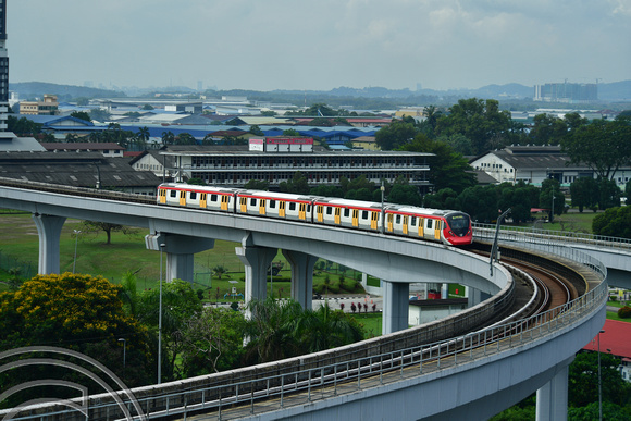 DG387461. 205. MRT Putrajaya line. Sungai Buloh. Kuala Lumpur. Malaysia. 20.1.2023.