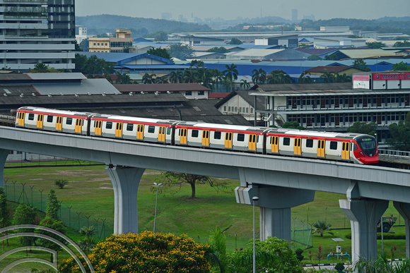 DG387462. 205. MRT Putrajaya line. Sungai Buloh. Kuala Lumpur. Malaysia. 20.1.2023.