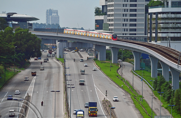 DG387466. 205. MRT Putrajaya line. Kampung Selamat. Kuala Lumpur. Malaysia. 20.1.2023.