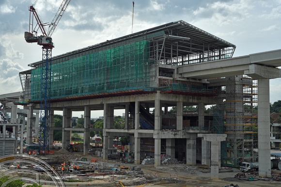 DG387573. Building the Shah Alam LRT line. Glenmarie. Kuala Lumpur. Malaysia. 20.1.2023.
