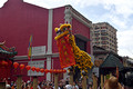 DG387844. Lion dancers. Guan Di temple. Kuala Lumpur. Malaysia. 23.1.2023.