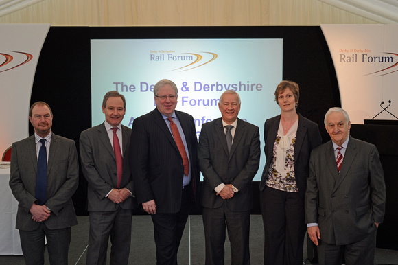 DG138223. Colin Walton & the speakers at the DDRf. 8.2.13.