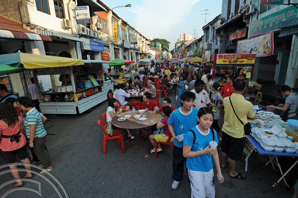 TD12662. Food stalls. Georgetown. Penang. Malaysia. 8.2.2009.