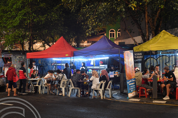 DG387694. Pavement dining. Jalan Sultan. Kuala Lumpur. Malaysia. 22.1.2023.