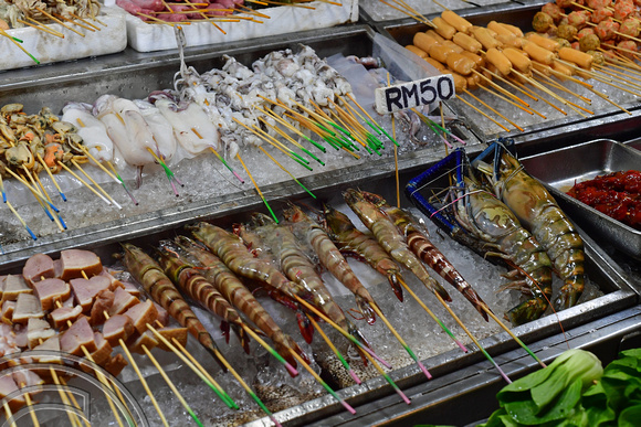 DG387955. Giant prawns. Jalan Sultan. Kuala Lumpur. Malaysia. 24.1.2023.