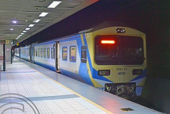 DG388117. EMU 05. Sentral station. Kuala Lumpur. Malaysia. 25.1.2022.