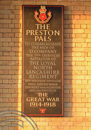 DG138831. Memorial plaque. Preston. 19.2.13.