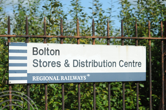 DG32459. RR sign. Bolton. 9.9.09.