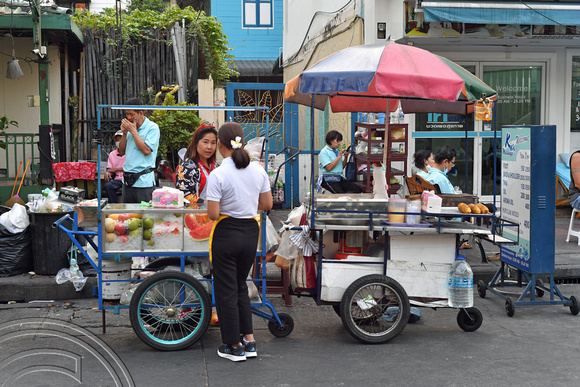 DG388359. Hawkers stall. Rambutri. Bangkok. Thailand. 29.1.2023.