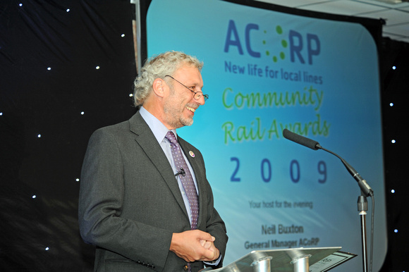 DG35315. Neil Buxton. Community rail awards 2009.  Carlisle. 25.9.09.