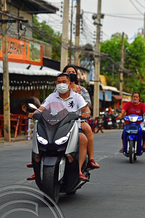 DG388717. Scooters. Kanchanaburi. Thailand. 5.2.2023.