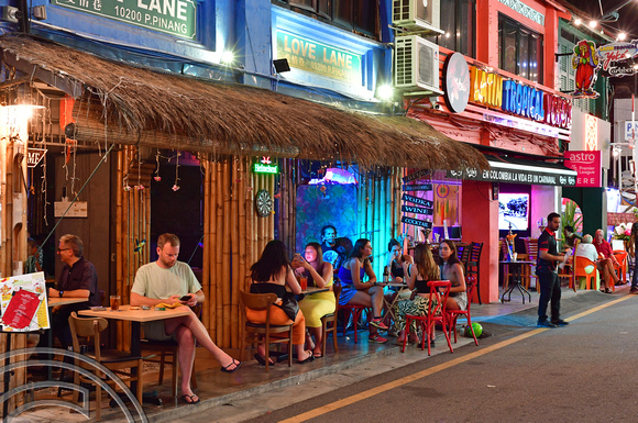 DG389361. New bars. Love Lane.  Georgetown. Penang. Malaysia. 14.2.2023.