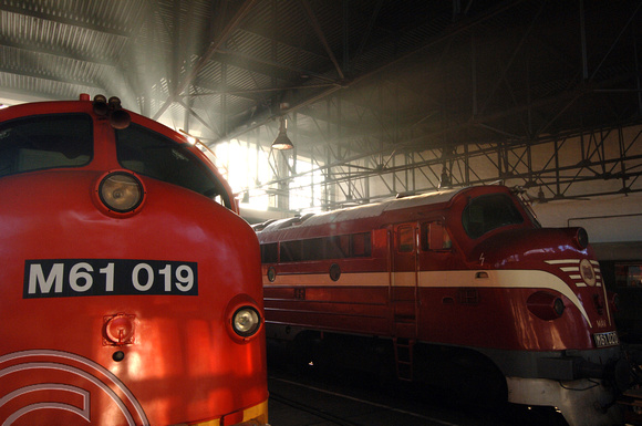 FDG2051. M61 019. M61 020. Budapest railway museum. Hungary. 16.9.05.