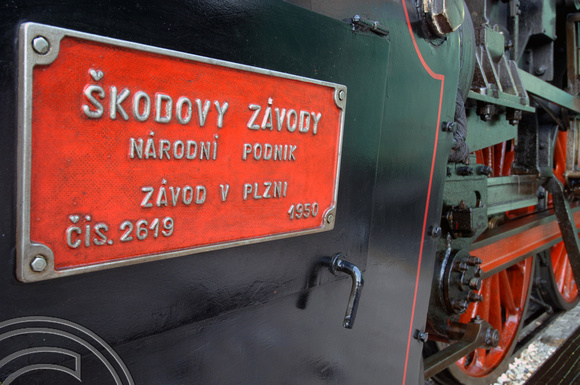 FDG2071. Builders plate. Budapest railway museum. Hungary. 16.9.05.