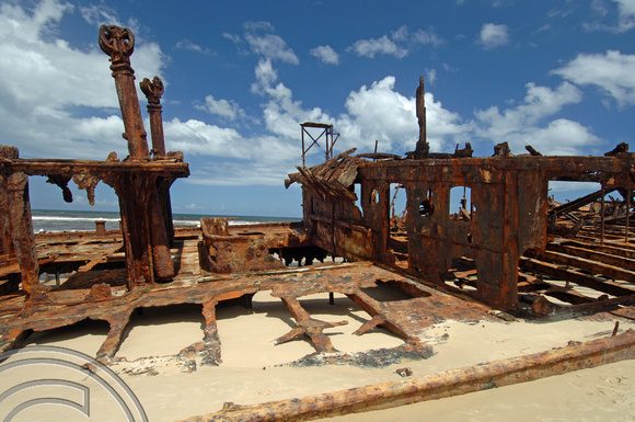 TD01993. Wreck of the Maheno. Fraser Island. Australia. 21.1.07.
