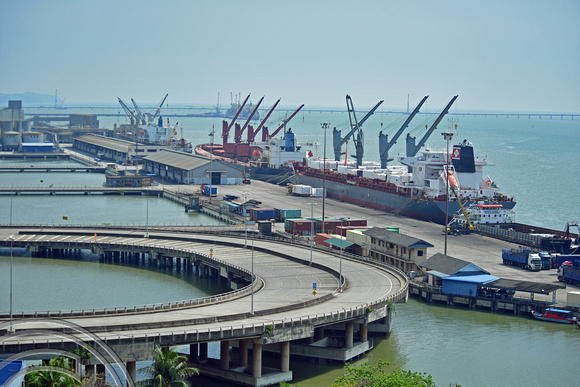 DG389540. Ships in the harbour. Butterworth.  Penang. Malaysia. 20.2.2023.
