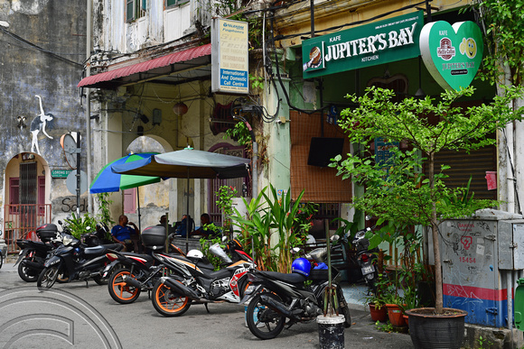 DG389393. Bikers cafe. Love Lane. Gorgetown. Penang. Malaysia. 15.2.2023.