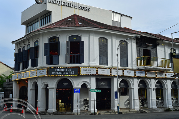 DG389396. Refurbished building. Lebuh Chulia. Georgetown. Penang. Malaysia. 15.2.2023.