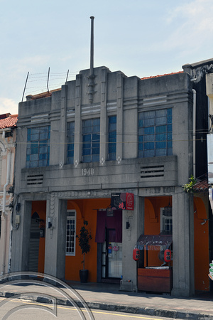 DG389595. 1940s building. Lebuh Aceh. Georgetown. Penang. Malaysia. 22.2.2023.