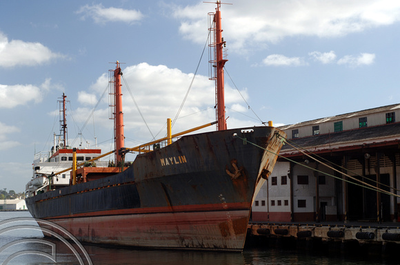 TD01353. The Maylin, a general cargo ship of 2585dwt, was built in 1977. Havana. Cuba. 15.1.06.