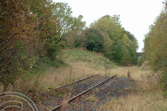 FDG2490.  Site of Balinngaranne Jn. The line to Newcastle West is to the left. Ireland. 23.10.05.