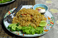 DG388893. Prawn fried rice. Kanchanaburi. Thailand. 7.2.2023.