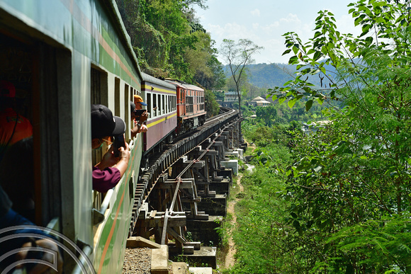 DG389006. Death railway. Krasae trestle. Thailand. 9.2.2023.