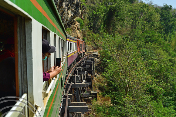 DG389000. Death railway. Krasae trestle. Thailand. 9.2.2023.