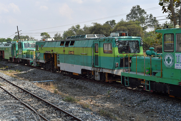 DG389027. TBTC Tampers and locomotives. Wang Yen. Death railway. Thailand. 9.2.2023.