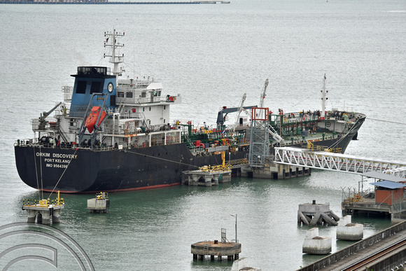 DG390021. Oil tanker. Orkim Discovery. 7920 gross tonnes. Built 2010. Penang harbour. Malaysia. 1.3.2023.