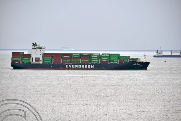 DG390018. Container ship. Ever Blink. 32691 gross tonnes. Built 2019. Penang harbour. 1.3.2023.