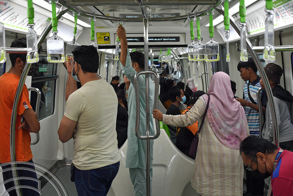 DG390104. Interior. Monorail car. Kuala Lumpur. Malaysia. 3.3.2023.