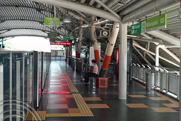 DG390148. Platform view. Monorail. Maharajalela. Kuala Lumpur. Malaysia. 4.3.2023.
