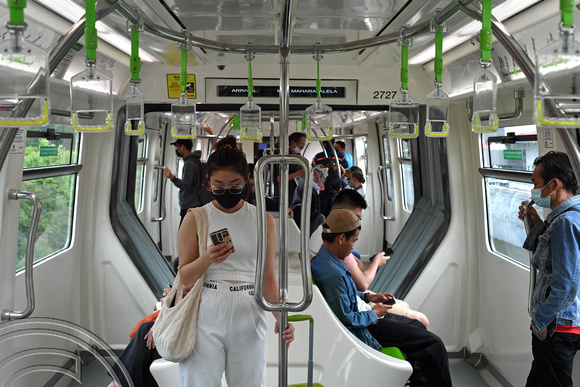 DG390151. Monorail train interior. Kuala Lumpur. 4.3.2023.