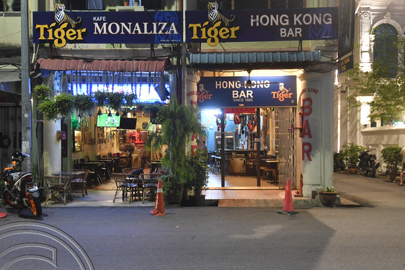 DG390033. Old bars. Lebuh Chulia. Georgetown. Penang. Malaysia. 28.2.2023.