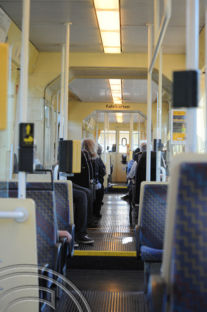 FDG23944. Tram train interior. Germany. 2.6.09.