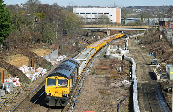 DG441374. 66749. 6G89. 1122 Belmont Down Yard to Thornhill L.N.W. Jn. Bradley Junction. 5.3.2025.