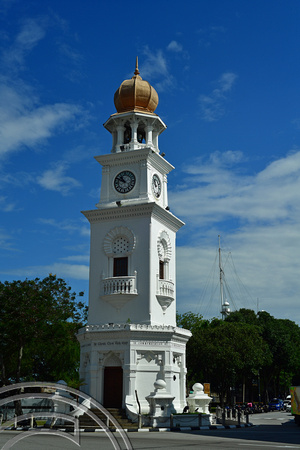 DG389954. Queen Victoria memorial clocktower. Georgetown. Penang. Malaysia. 28.2.2023.