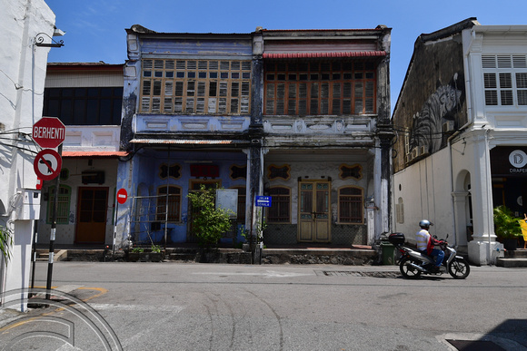 DG389685. Old houses. Lorong Stewart. Georgetown. Penang. Malaysia. 23.2.2023.