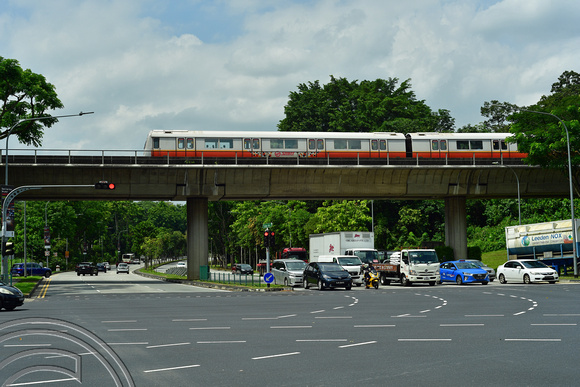 DG386145. MRT North-South line. Lower Seletar resevoir. Singapore. 12.1.2023.