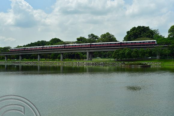 DG386157. MRT North-South line. Lower Seletar resevoir. Singapore. 12.1.2023.
