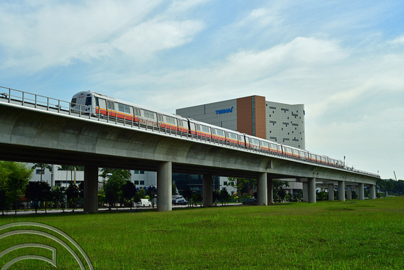 DG386186. Tuas link. East-West line. Singapore. 12.1.2023.