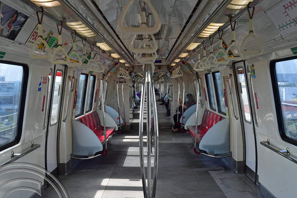 DG386208. Train interior. East-West line. Singapore. 12.1.2023.